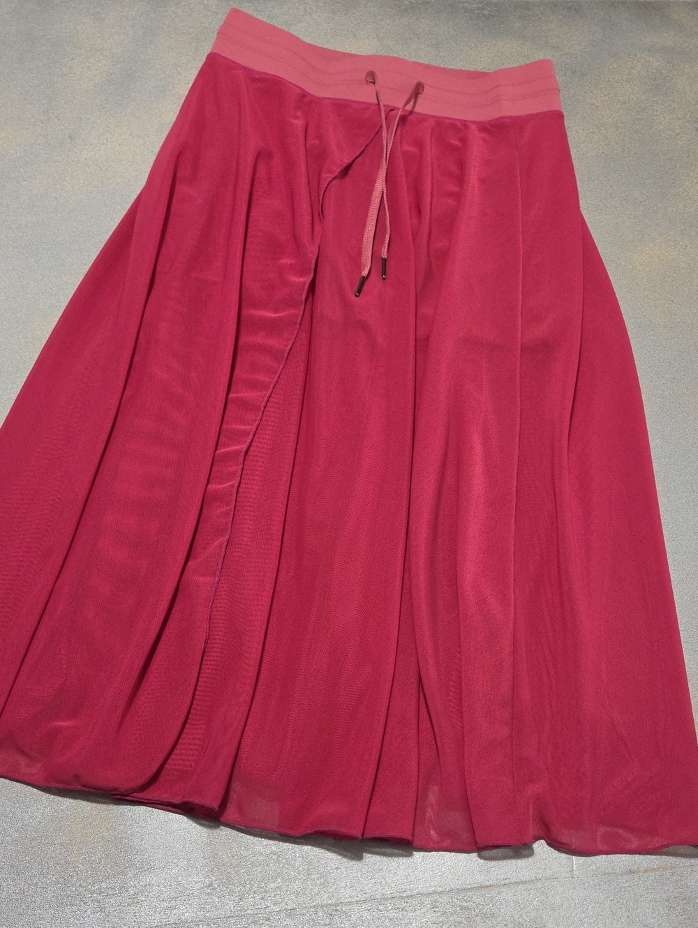 HALARA Raspberry Pink Circle Skirt with Drawstring Waistband Built In Shorts NEW